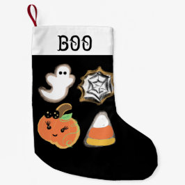 Navideño Pequeño Calcetín de Halloween | Golosinas de Galleta de Fa