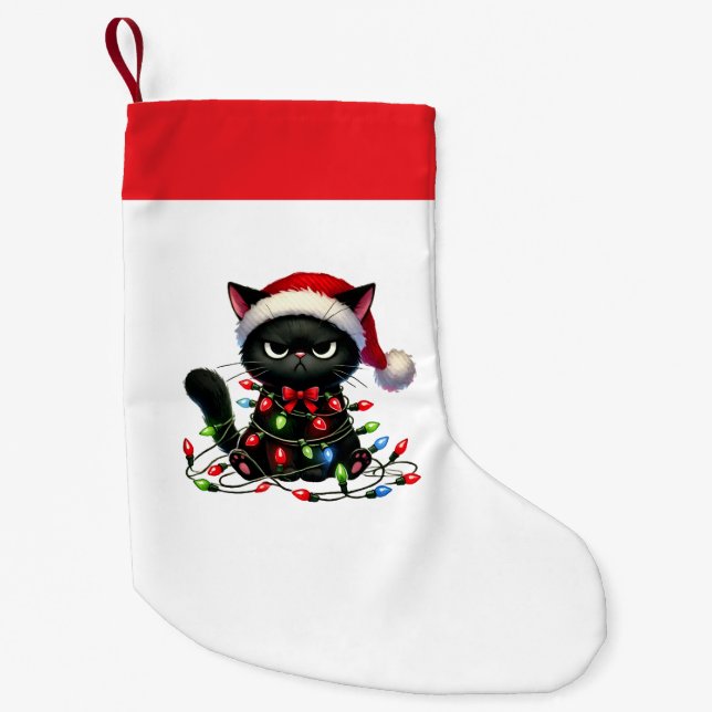 Navideño Pequeño Calcetín de Navidad (Anverso)
