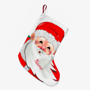 Navideño Pequeño Calcetín de Navidad con nombre personalizado con P