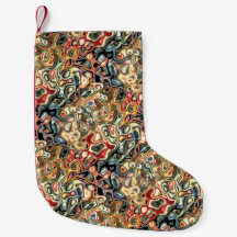Calcetín de Navidad de Arte Abstracto