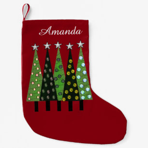 Navideño Pequeño Calcetín de Navidad personalizado Amanda Árbol de