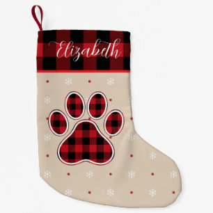 Navideño Pequeño Calcetín de Navidad personalizado con estampado de