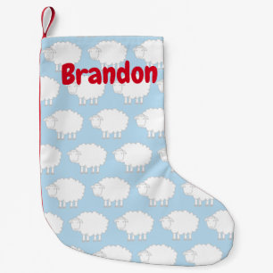 Navideño Pequeño Calcetín de Navidad personalizado para bebé niño o