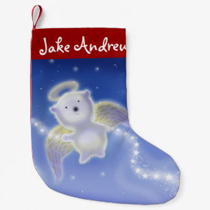 Navideño Pequeño Calcetín de Navidad personalizado para niños Oso P