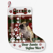 Calcetín de Navidad personalizado para perro, gato