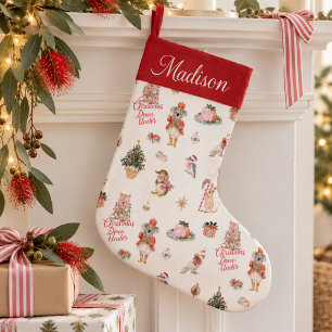 Navideño Pequeño Calcetín Personalizado Navidad Bajo el Sol Austral