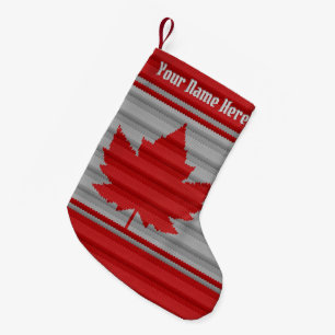 Navideño Pequeño Canadá que almacena el calcetín del navidad de la