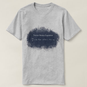 Navier alimenta la camiseta de la matemáticas y d