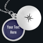 Navy azul tu texto aquí collar de Personalizado<br><div class="desc">Este producto es sencillo de personalizar,  sólo hay que cambiar el texto de la sección "Personalízalo" de arriba. Hay más opciones de personalización,  como estilos de fuente,  colores y otras opciones de edición disponibles cuando se hace clic en el botón "Personalizar" de arriba.</div>