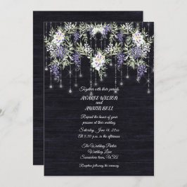 Navy Barnboard String ilumina Wisteria