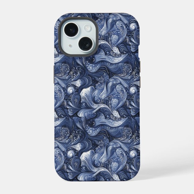 Navy Blue Abstract (Reverso )