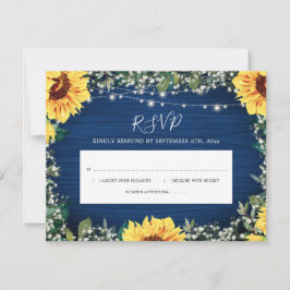 Navy Blue Sunflower enciende RSVP rusa