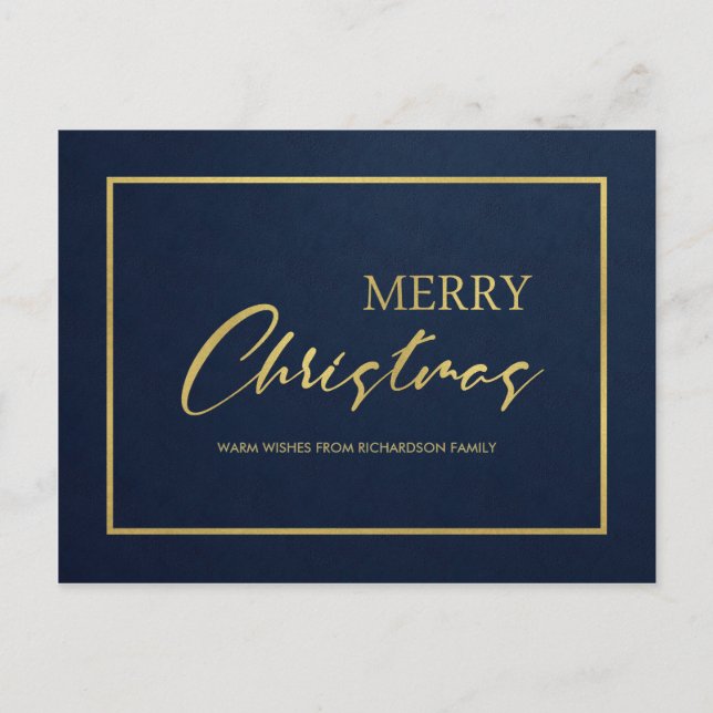 NAVY FORMAL GOLD VELVET MINIMAL MERRY NAVIDAD (Anverso)