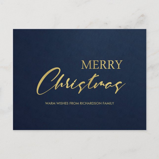 NAVY FORMAL GOLD VELVET MINIMAL MERRY NAVIDAD (Anverso)