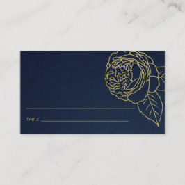 NAVY GOLD ROSA FLORAL BAT MITZVAH TARJETAS DE LUGA