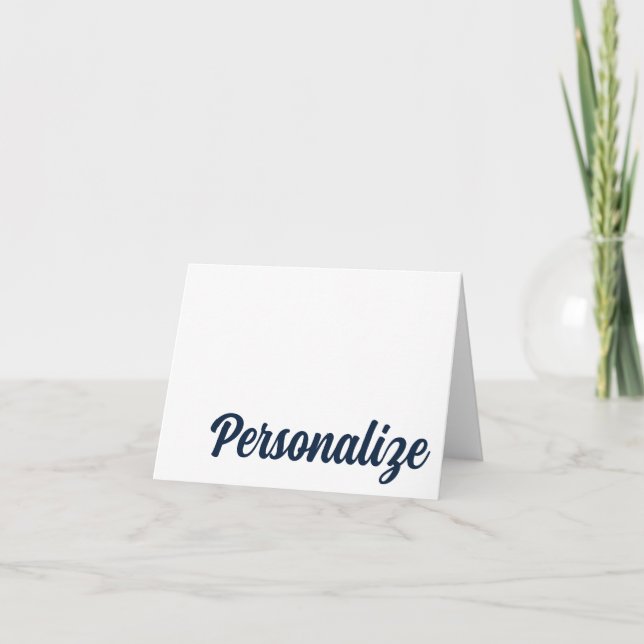 NAVY, NARANJA Auburn, tarjeta personalizada de Ala (Anverso)