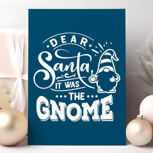 Navy Querido Santa Fue El Gnome Navidad