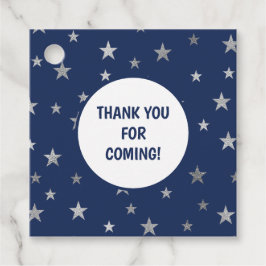 Navy Silver Stars gracias etiqueta