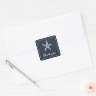 Navy Starfish Gracias Pegatinas