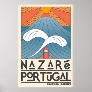Nazare Portugal Impresión del Océano - Onda Minima