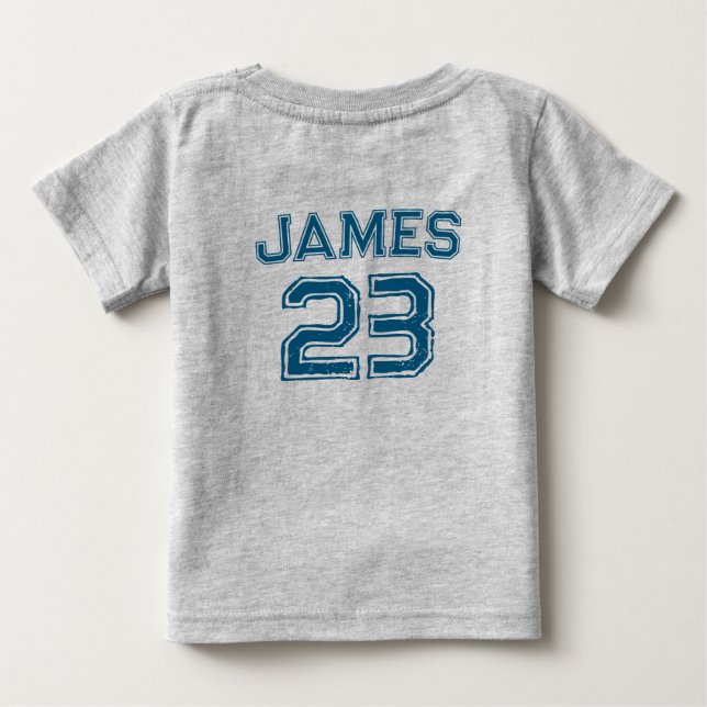 NBA personalizada Número 23 de la camiseta del beb (Reverso)