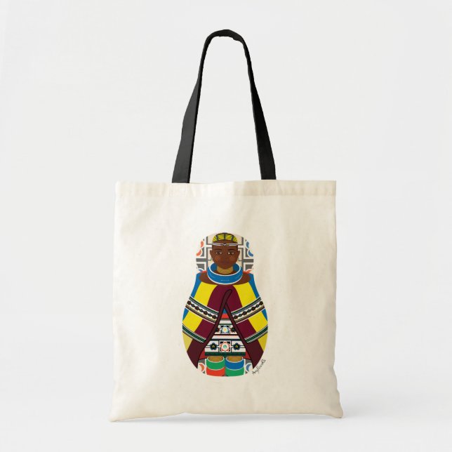 Ndebele, Bolsa Matryoshka sudafricana (Frente)