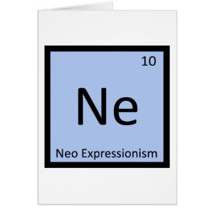 Ne - Neo Expressionismo Art Chemistry Symbol