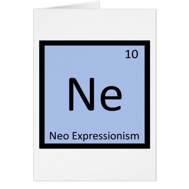 Ne - Neo Expressionismo Art Chemistry Symbol (Frente)
