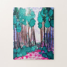 Neblina púrpura con rompecabezas