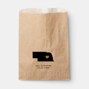 Nebraska Boda Favor de Tratamiento Sacks, Bolsas d