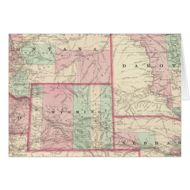 Nebraska, Dakota, Idaho, Montana y Wyoming (Anverso (Horizontal))