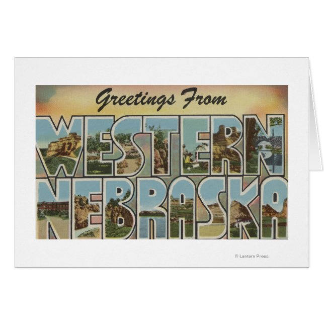 Nebraska (Occidental) - Escenas de letras grandes (Anverso (Horizontal))
