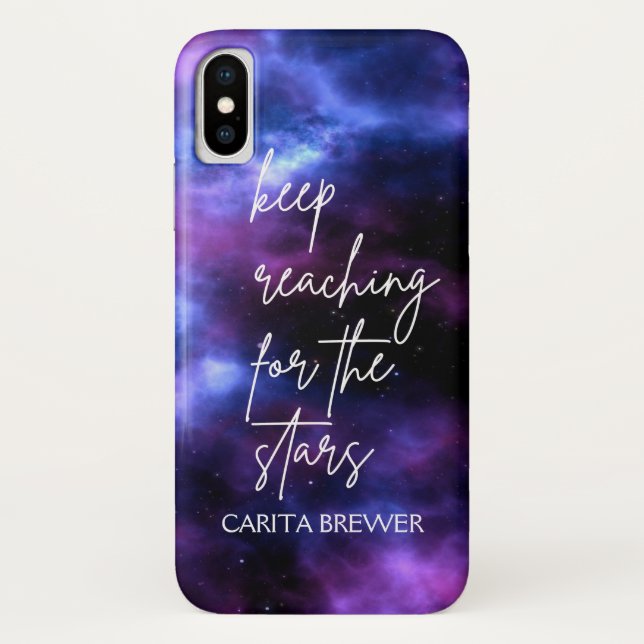 Nebula Galaxy Funda Inspirador para iPhone X (Reverso)
