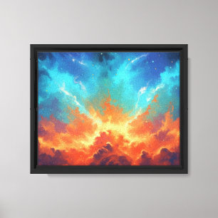 Nebulosa Cósmica Arte de Galaxia Espacial Abstract