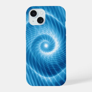 Nebulosa de espiral cósmica azul y blanca