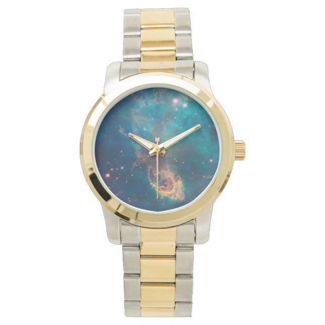 Nebulosa En Relojes Azul Turquesa (Anverso)