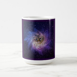 Nebulosa estrellada taza del gatito de 15 onzas