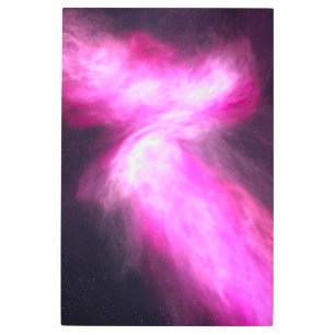 Nebulosa rosa Galaxia arte mural Metalizado