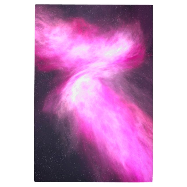 Nebulosa rosa Galaxia arte mural Metalizado (Anverso)