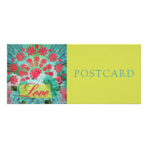 Nebulosa Verde Mandala - Tarjeta Rackcard / Postal