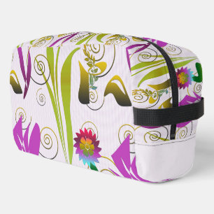 Neceser Abstract Floral with Spirals 6