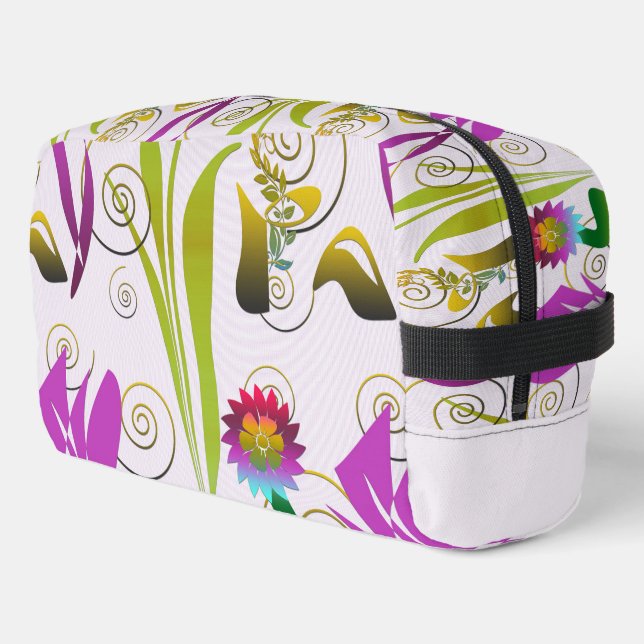 Neceser Abstract Floral with Spirals 6 (Esquina izquierda)