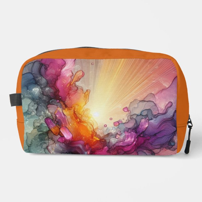 Neceser Abstract Sun Rays Floral Cloud Ink Landscape (Anverso)