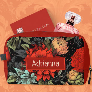 Neceser Academia Oscura Maximalista Floral Dahlia Roja