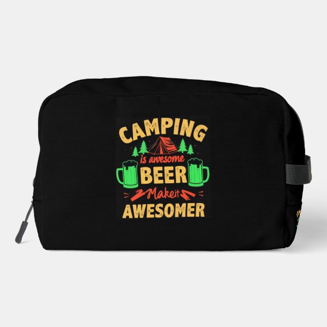 Neceser Acampar es cerveza increíble Hazlo más increíble-6 (Reverso )