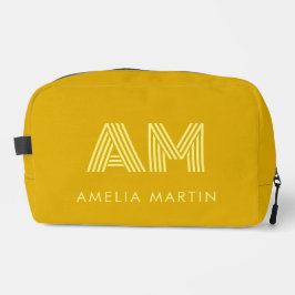 Neceser Accesorio minimalista de mostaza amarilla y limón