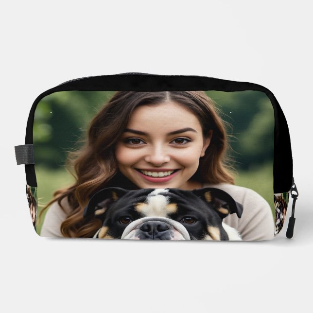 Neceser Agregar foto de Bulldog Personalizar (Anverso)