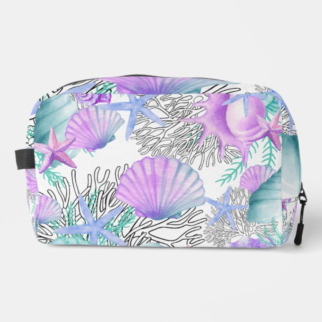 Neceser Agujas de coral Verde azulado rosado púrpura curas (Anverso)