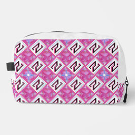 Neceser Alfabeto geométrico rosa chic inicial N
