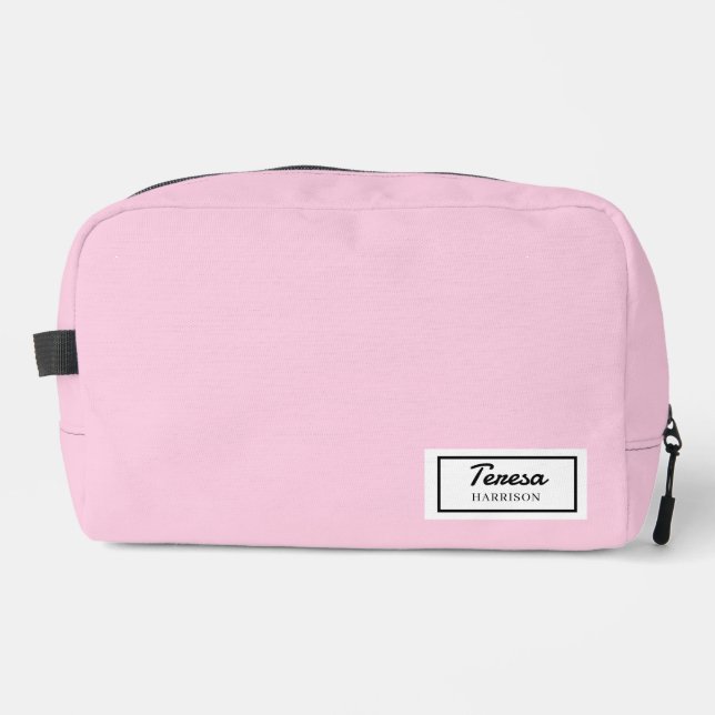 Neceser American Nostalgia Classic Simple Minimal Pink (Anverso)
